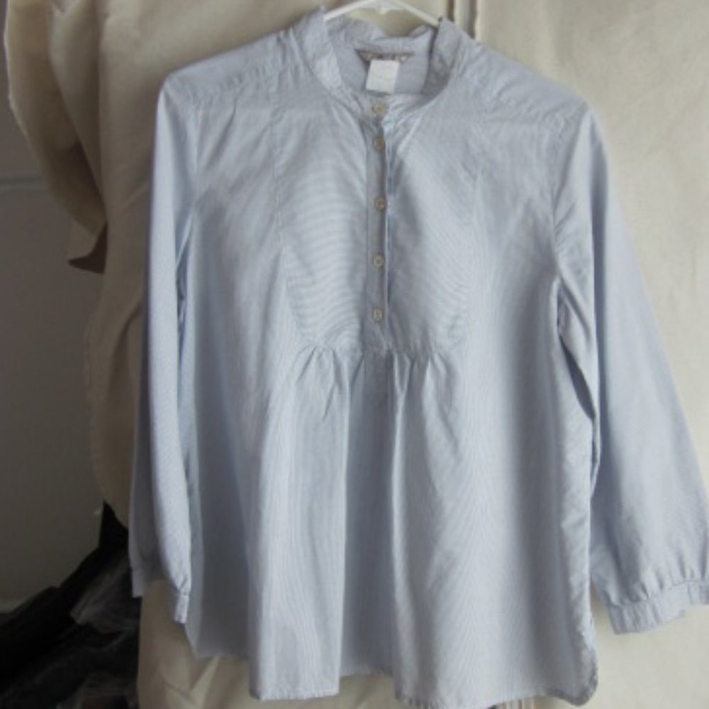 Jigsaw London US10 UK14 tunic blouse blue stripe